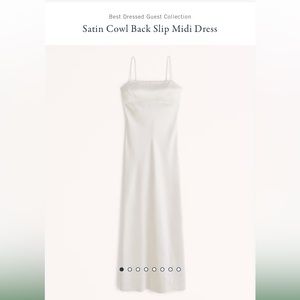 Abercrombie silk white dress. Great for everything bridal related!